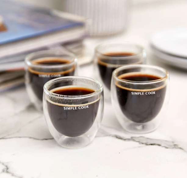 Set 4 Tazas Espresso Simple Cook