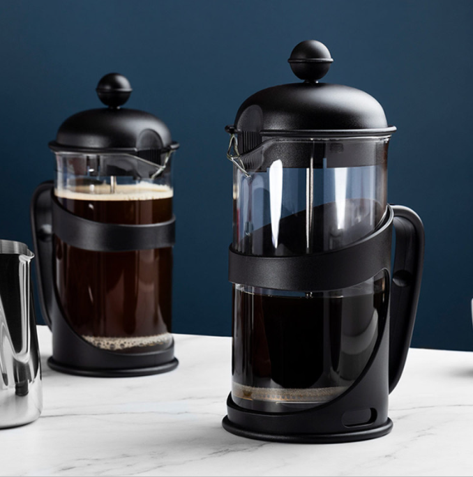 Cafetera Francesa Borosilicato 1000ml Negro Cali Lugano