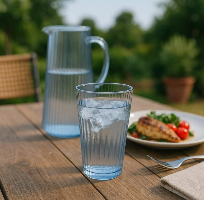 Set 6 Vasos Altos 37 cl Blue Sand