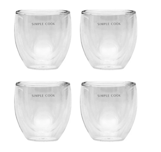 Set 4 Tazas Espresso Simple Cook