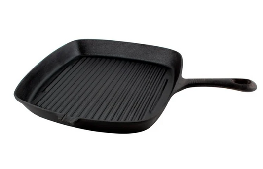 Sartén Grill Cuadrada Fierro Fundido 23cm Lugano