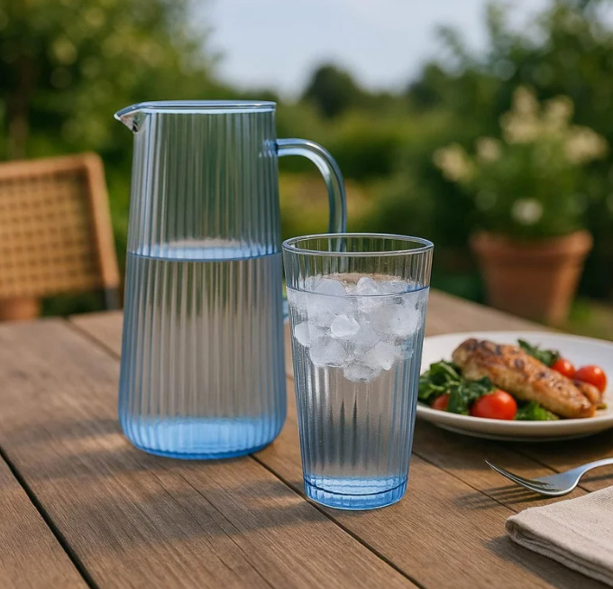Jarro de Vidrio Borosilicato 1,2 L Blue Sand