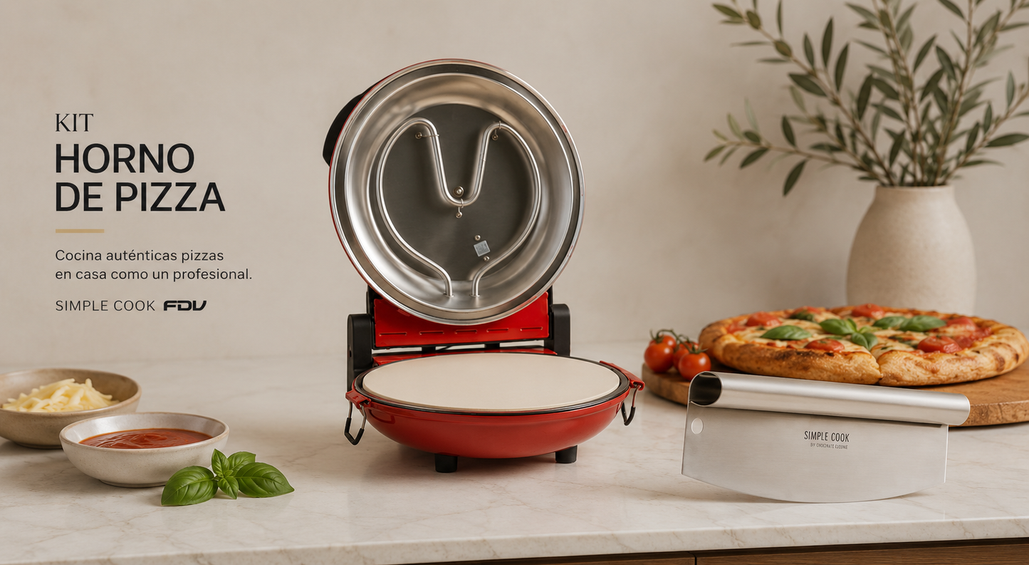 Horno de pizza + Cortador de pizza